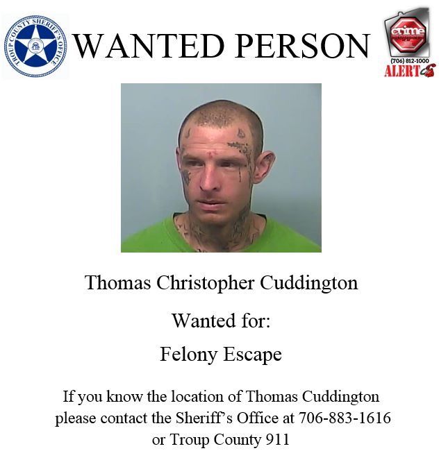 Troup County Sheriff's Office Seeks Two Escaped Inmates